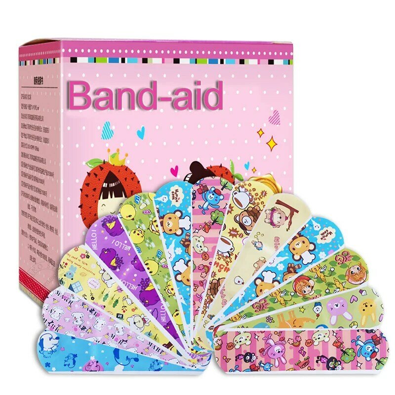 Niedlichen Cartoon Kinder Band Aid Wasserdicht Atmungsaktiv Klebstoff Bandagen Erste Hilfe Notfall Blutstillende Sterile Aufkleber für Kinder