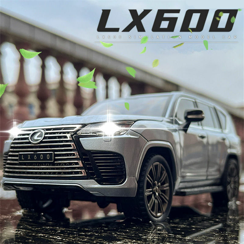 1:24 Lx600 Suv-Legering Luxy Automodel Diecasts Metalen Speelgoed Off-Road Voertuigen Auto Model Simulatie Geluid En Licht Kinderen Speelgoed Cadeau