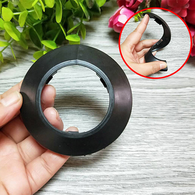 2pcs Air Conditioning Pipe Hole Decorative Cover Wall Hole Plug White Plastic for Pipe Hole Decorative Cover Shielding