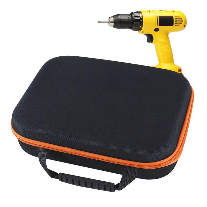 Portable Electric Drill Tool Storage Bag Oxford Cloth Electrician Hardware Organizer Pouch Multipurpose Drill Tool Carrying Case