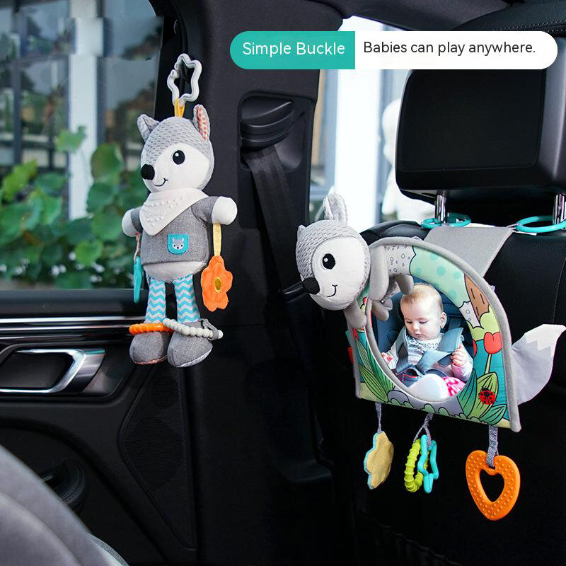 귀여운 왜곡 거울 펜던트, 아기 자동차 백미러, 안전 시트, 어린이 안전 모니터, 자동차 액세서리