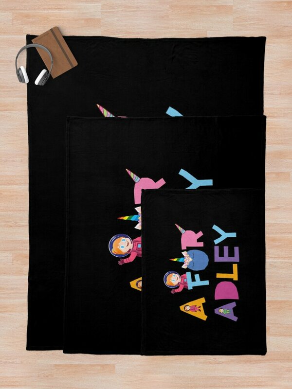 Adley용 재미있는 봉제 담요, 학교 용 귀여운 블랭킷 격자 무늬