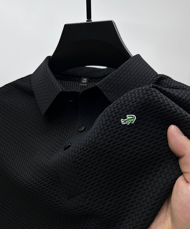 Высококачественная искусственная летняя новая мужская блуза с коротким рукавом женская деловая Повседневная впитывающая пот
