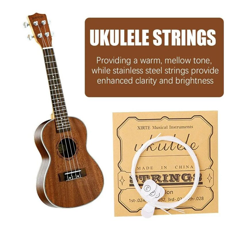 Senar Ukulele senar gitar Hawai, senar instrumen musik Hawai, aksesori suku cadang pengganti senar Z7P9