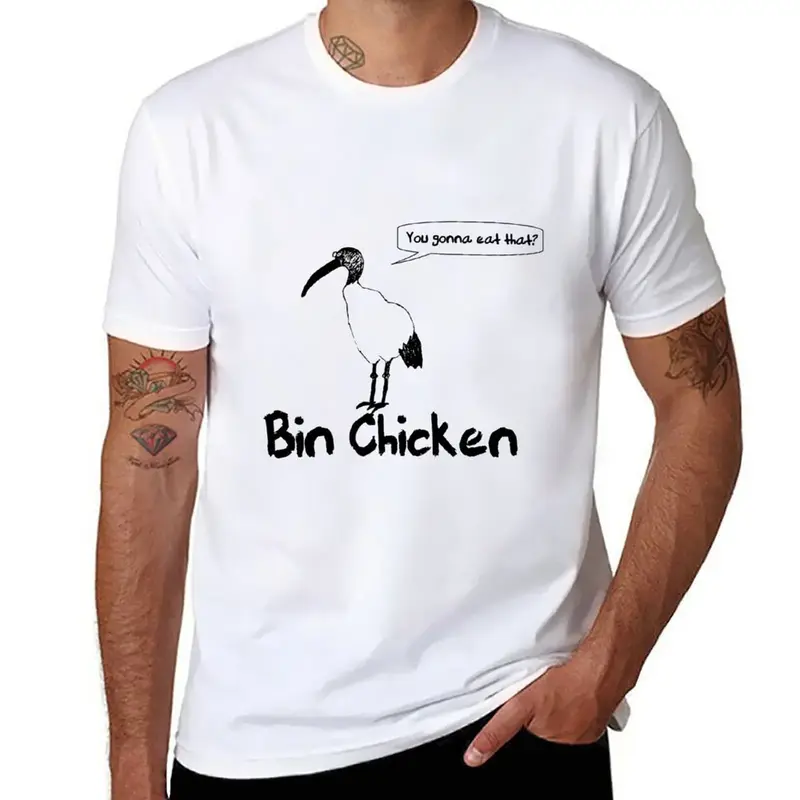 Camiseta de Bin Chicken para hombre, ropa de anime, ropa gráfica