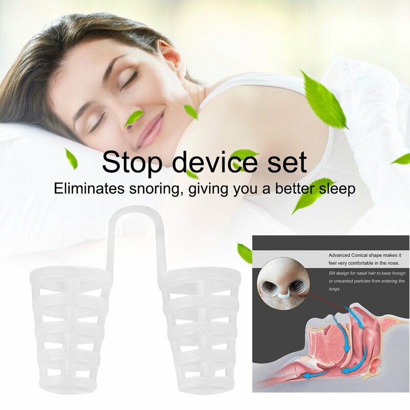 1Pcs Universal หยุดการกรนกรวยหายใจสะดวก Congestion Aid Anti Snore Nasal Dilator Anti-Snoring มนุษย์สุขภาพ Sleeping aid