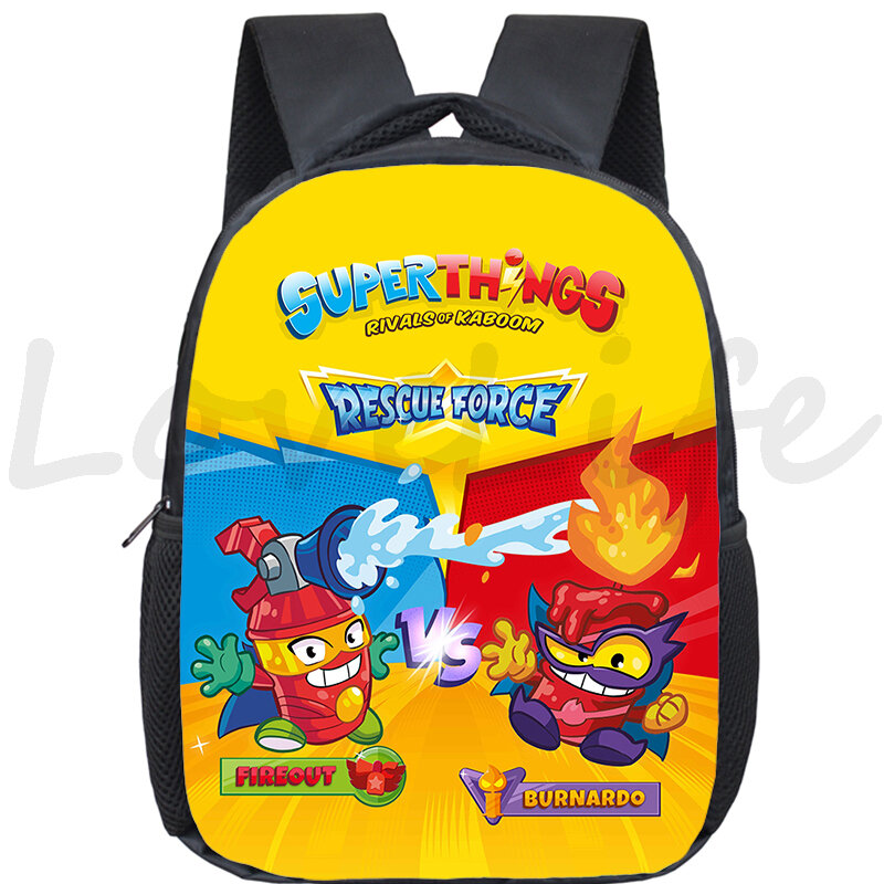Crianças superzings serie 10 jardim de infância mochila mini superthings mochilas jogo dos desenhos animados crianças saco de escola