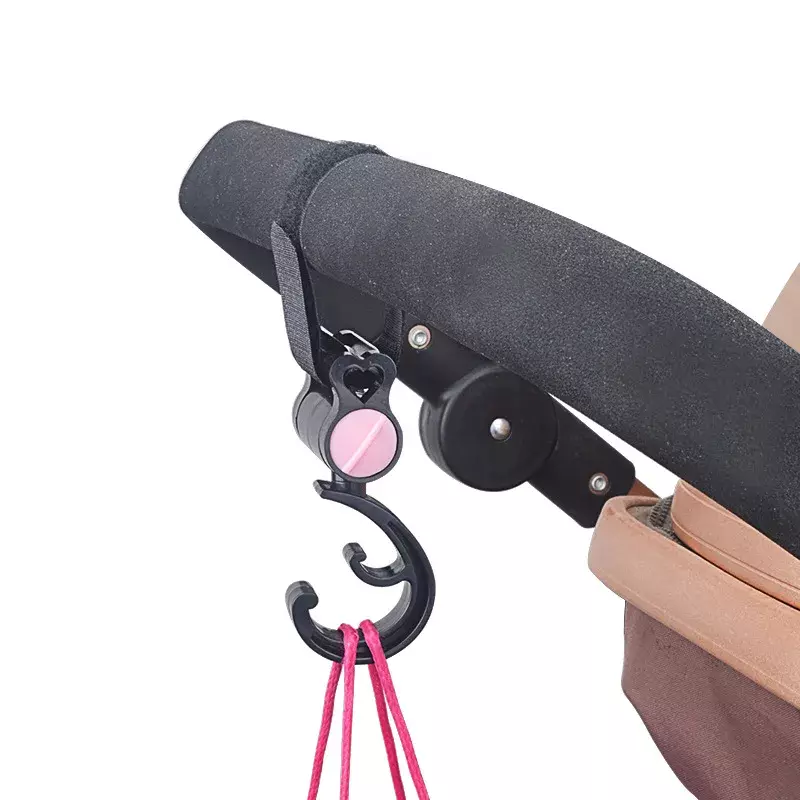 1pc Baby Bag Stroller Hook Pram Rotate 360 Degree Rotatable Cart Organzier Mother Portable Holder 3kg Hook Stoller Accessories