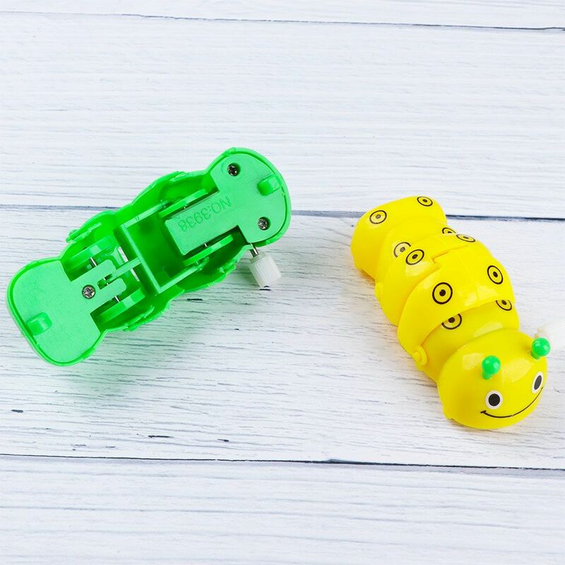 Gifts Lovely Plastic Classic Wind Up Toy Cartoon Caterpillar Shape Clockwork Toy