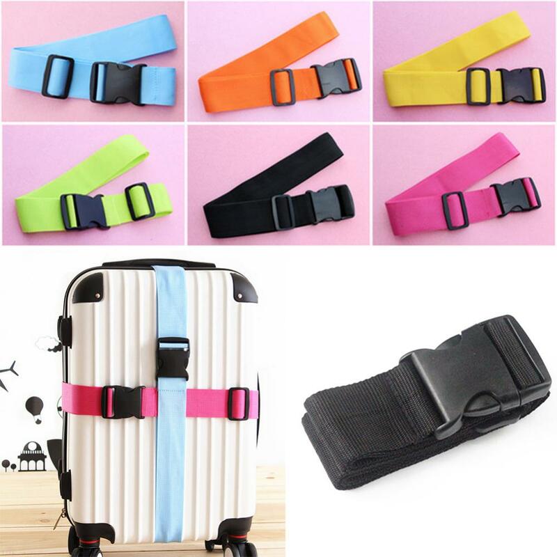 Dropshipping!! Heavy Duty Adjustable Travel Luggage Strap Suitcase Belts Buckle Bag Accessories