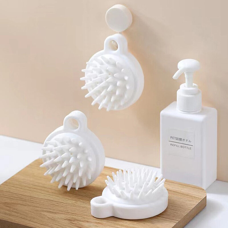 Mini shampooing japonais en silicone, 1 pièce, peigne de massage pour cuir chevelu, masseur méridien pour favoriser le surpoids sanguin