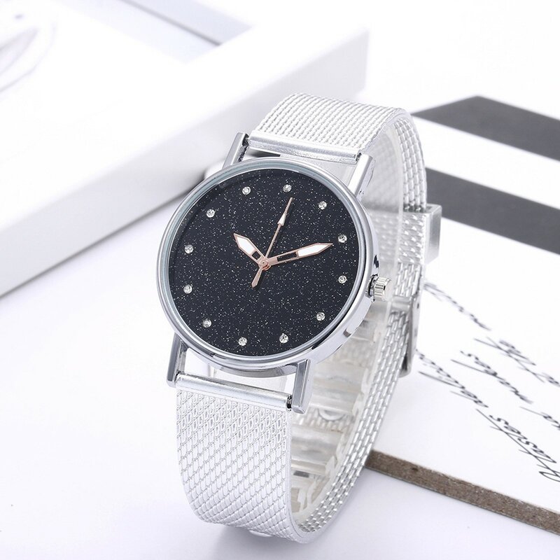 Damskie zegarki Casual moda zegarek kwarcowy życie wodoodporny zegar kolorowy siateczkowy pasek damski biznesowy zegarek na rękę
