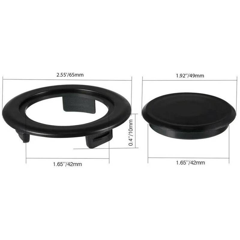 Black Plastic Ring Plug Set, Quintal Jardim Hole Ring, Living Outdoor Parasol, Table Umbrella, Estabilização, 2"
