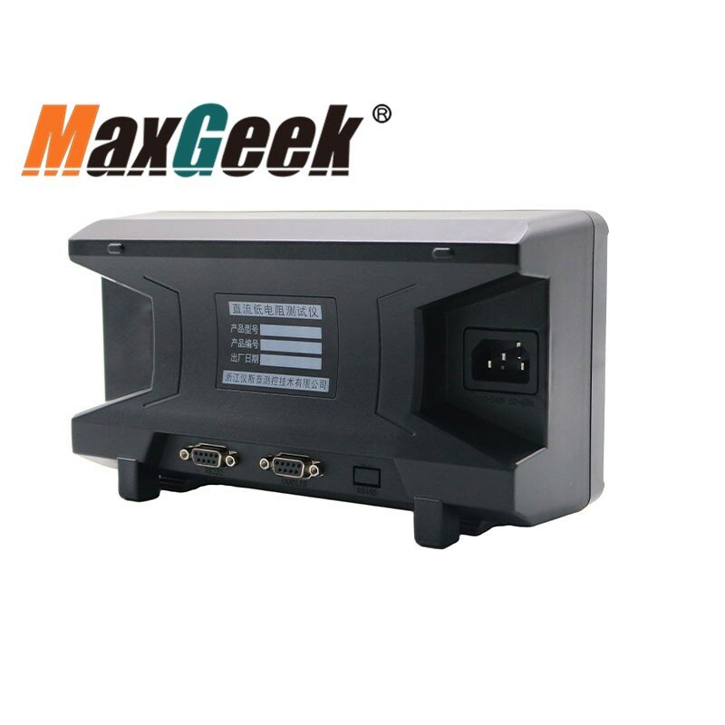 Maxgeek Et512 10uohm-2mohm Draagbare Dc Lage Weerstand Tester Met 5 Inch Lcd-Scherm Voor Geautomatiseerd Testen (Model Optioneel)
