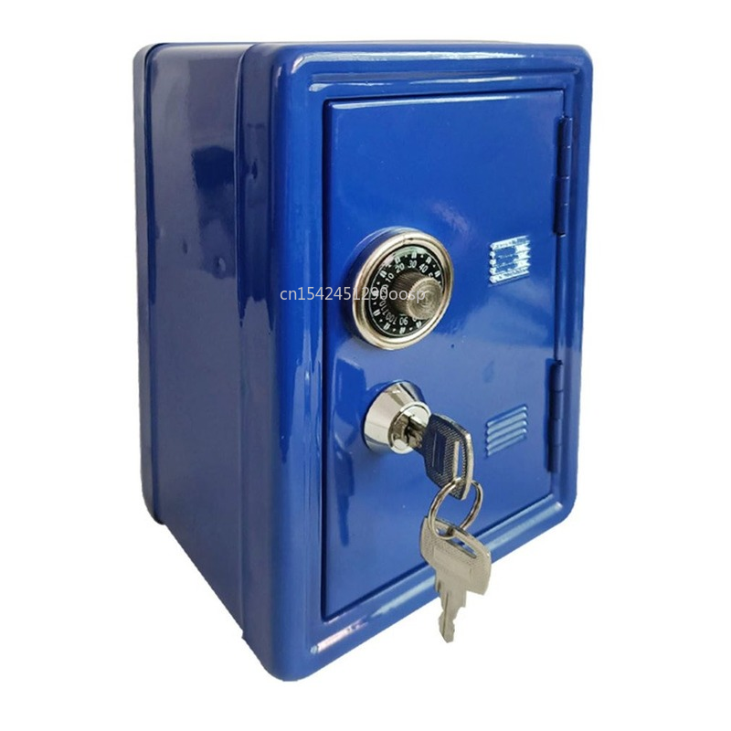 Mini Metal Safe Household Safe Box  Creative Piggy Bank Key Safe  Desktop Decoration  Safe Box Money  Safe