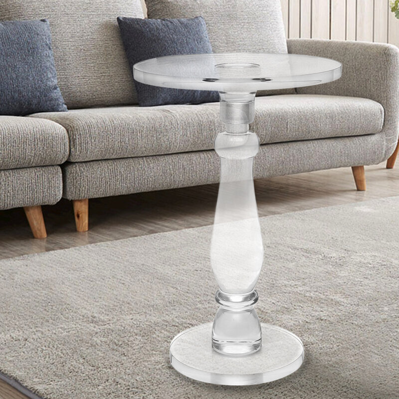 Acrylic Load-Bearing Coffee Table, Household, Round, Large