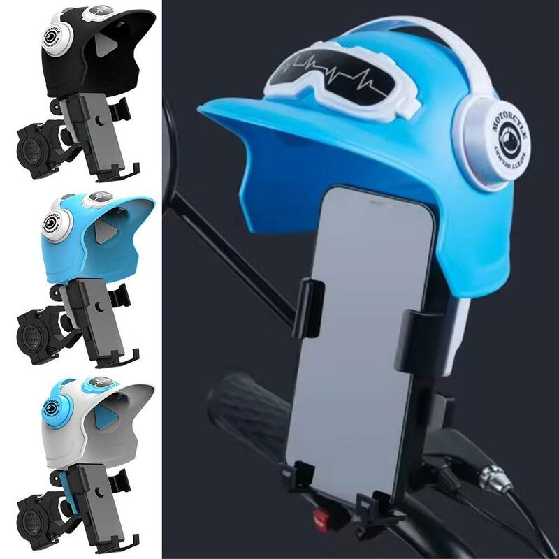 Soporte de teléfono móvil para bicicleta, Visor impermeable para casco pequeño para llevar, soporte para motocicleta, navegación para teléfono eléctrico, A0R8