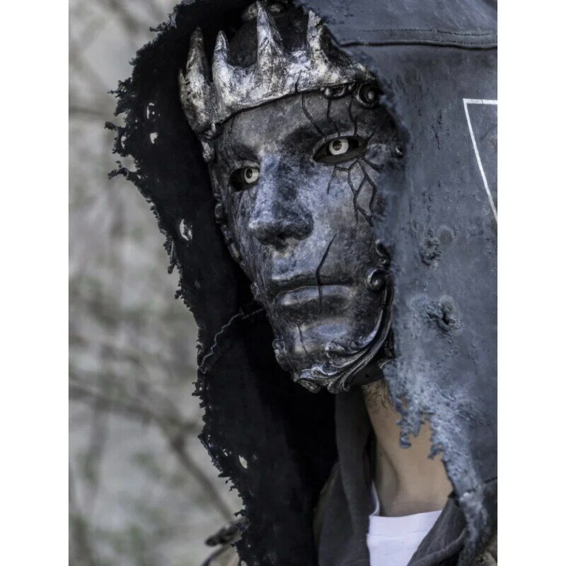 Máscara de látex de Terror para Cosplay, máscara de Terror Abyss King, casco de Venecia de cara completa, disfraz de fiesta de mascarada de Halloween, truco de casa fantasma
