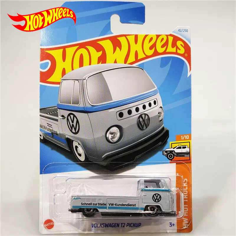 2024G Original Hot Wheels Car Volkswagen T2 Pickup Toys for Boy 1/64 Diecast Trucks Alloy Vehicle Model Collection Birthday Gift