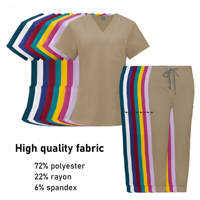Uniforme d'infirmière unisexe, sweat-shirt médical pour homme, pantalon d'infirmière, uniformes d'atelier pour femme, vêtements de travail pour spa de beauté, nouveau