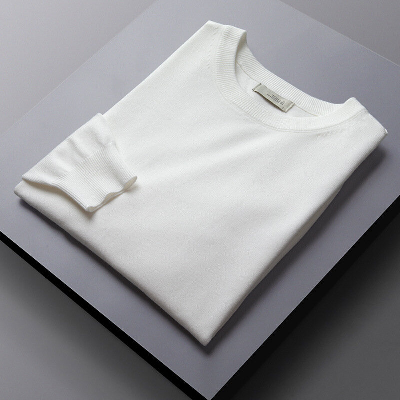 MRMT 남성용 크루넥 스웨터, 얇은 섹션 캐주얼 슬림 베이스, 긴팔 스웨터, 2024 브랜드, 신제품