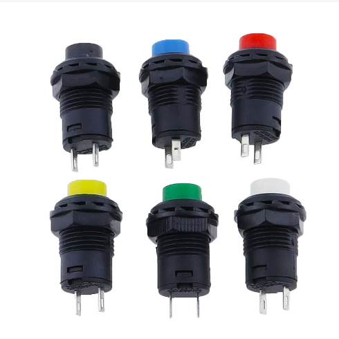 DS-428/427 Self-Locking / Momentary Pushbutton Switch 12mm Off-On Pushbutton 3A /125VAC 1.5A/250VAC