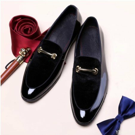 Zapatos de cuero Oxford transpirables para hombre, zapatos formales de charol de lujo, planos de boda y oficina, color negro, talla grande