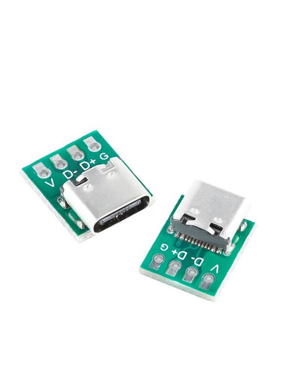 Adaptador de placa PCB de prueba de 16 Pines, conector USB 3,1 tipo C, 10 piezas/5 piezas, 16 P, para transferencia de Cable de línea de datos