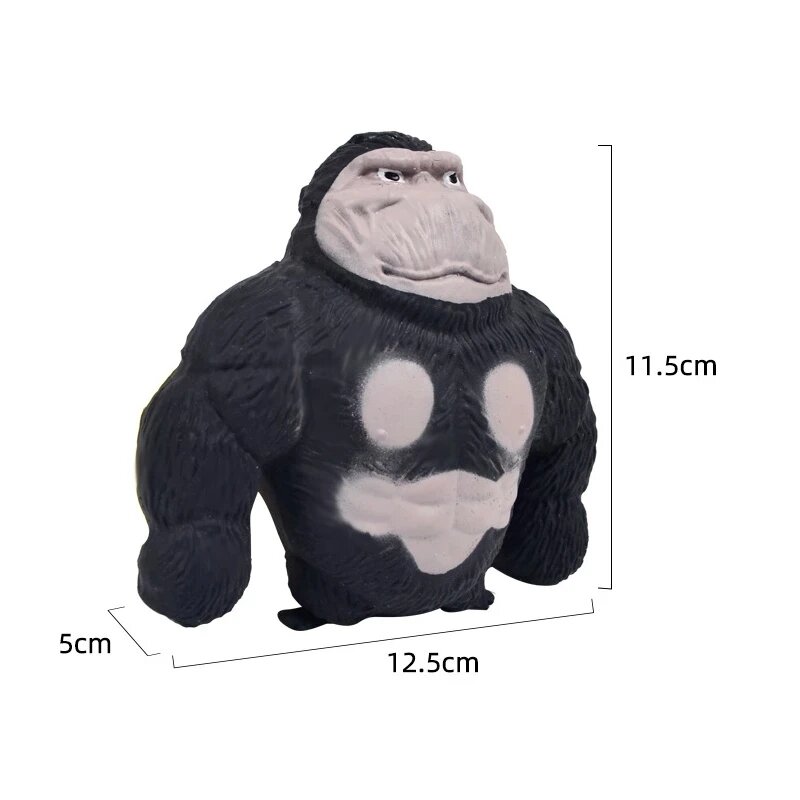 Grote Gigantische Antistress Orang-oetan Fidget Speelgoed Squishy Speelgoed Elastische Aap Grappige Gorilla Stress Relief Games Mini Speelgoed Voor Kinderen Cadeau
