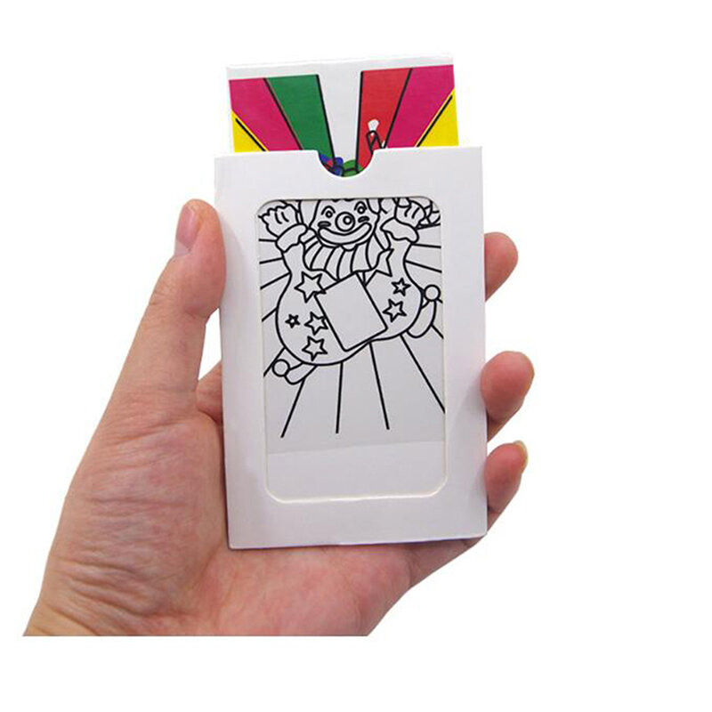 Mini Tarjeta de Color de payaso que cambia de tamaño, juguetes de trucos de magia, accesorios mágicos para escenario