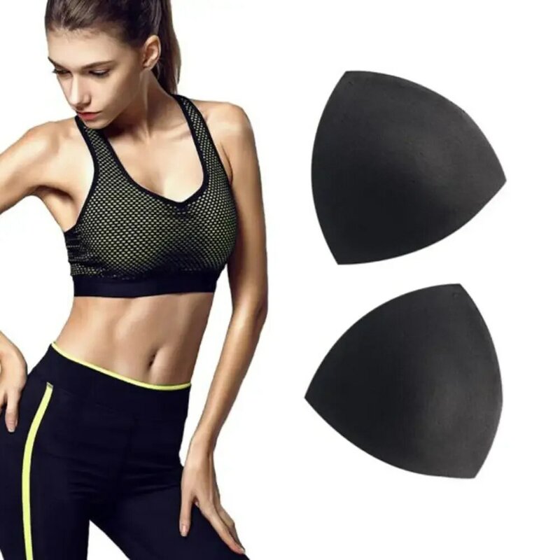 1Pair Sports Gym Bra Pad Adjustable Straps Padded Top Bikini Bra Pads for Women Fitness Yoga Running Gym Sportswear Accessories