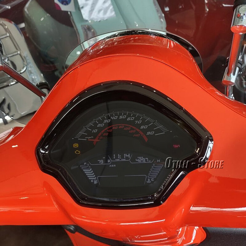 Наклейка на заднюю фару мотоцикла, яркая черная наклейка на заднюю фару для Vespa GTS300 GTS 300 gts300 2023 2024