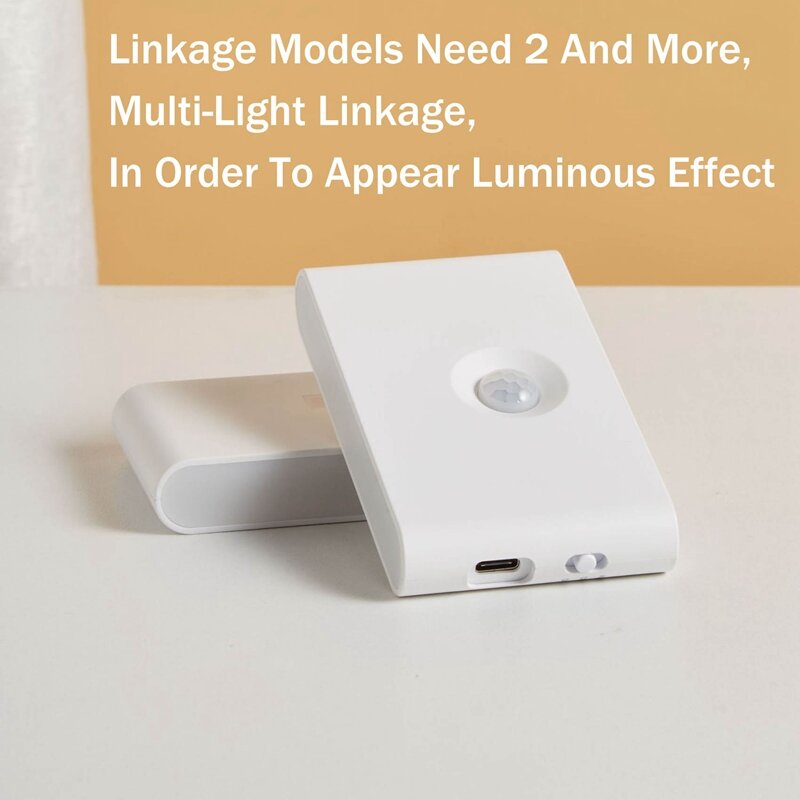 Luz Nocturna magnética para pasillo, luz de pared de inducción del cuerpo humano con carga USB inalámbrica
