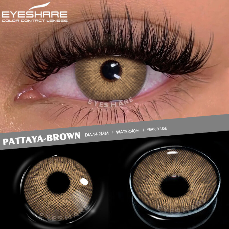 EYESHARE – lentilles de Contact colorées pour les yeux, 2 pièces, bleu, gris, belle pupille, maquillage annuel, cosmétique