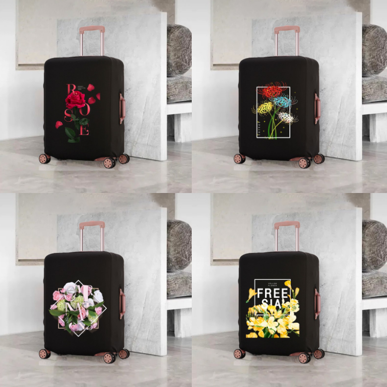 Flower Pattern travel suitcases set Scratch Resistant Protective Cover Thicker Luggage Suitable for18-32 Inch Travel Accessories