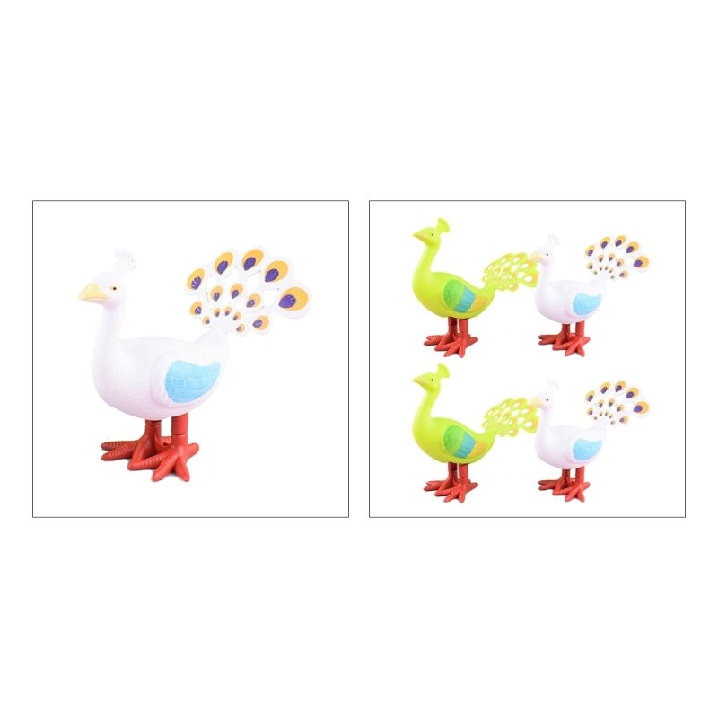 Mini uccello giocattolo a carica Simpatico giocattolo pavoni forniture per feste per bambini Giocattolo a orologeria