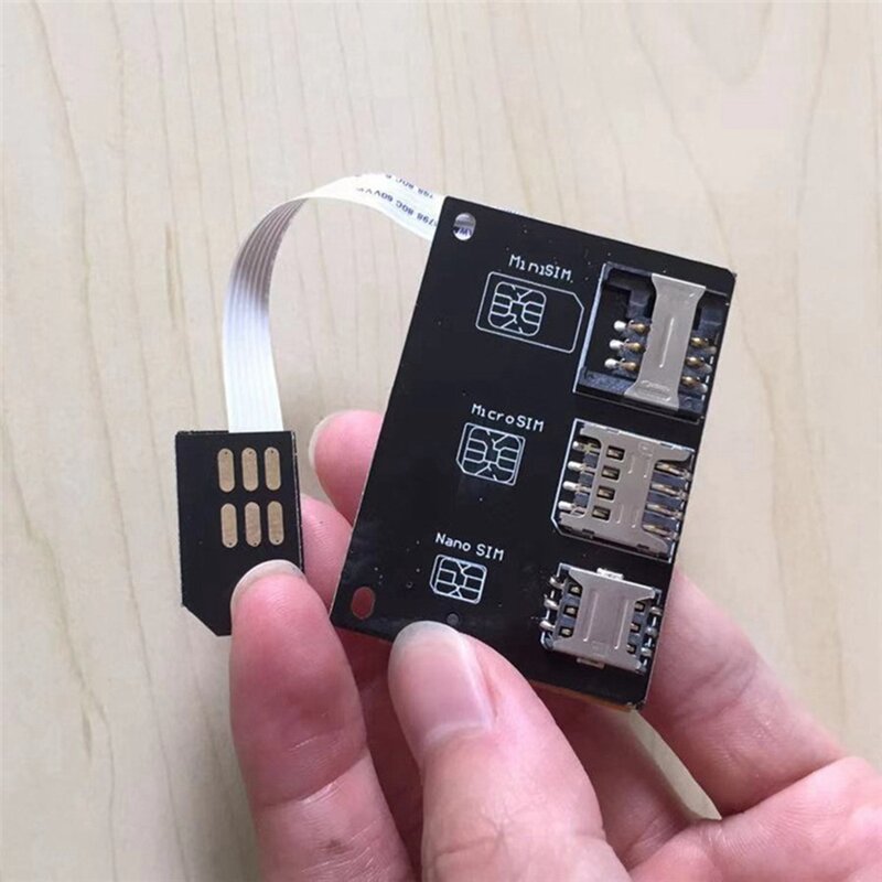 Nano kit adaptador de cartão SIM 2730, 4in 1, adaptador, externo, conversor, extensão do cartão ic
