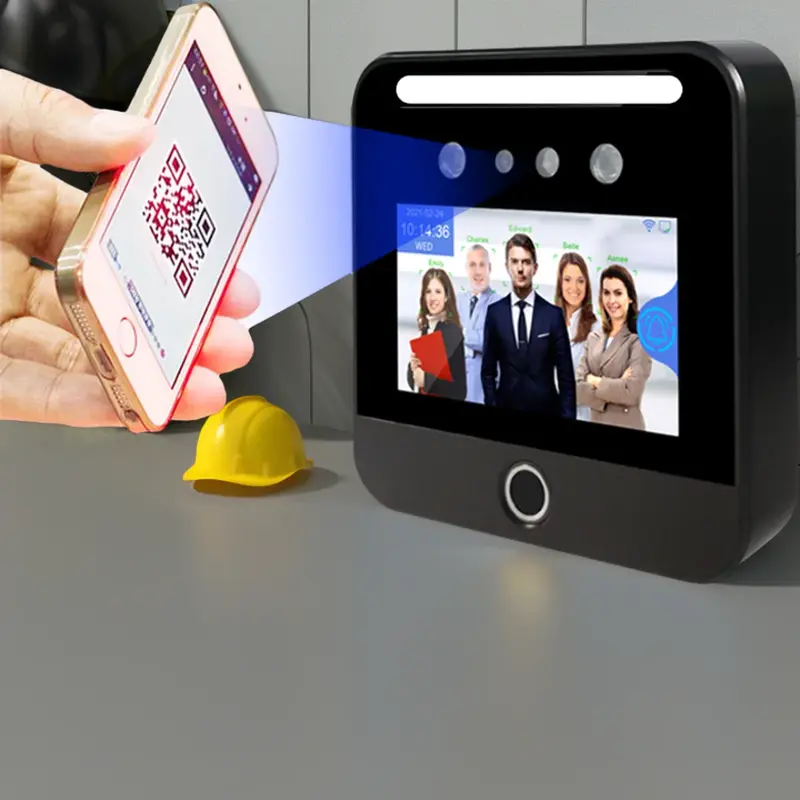 AI Biometric Cloud Software Face Recognition Access Control Time Attendance System for Time Recording