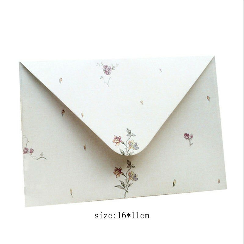 10 pezzi Vintage floreale fai da te busta lettera invito a nozze scuola ufficio scrittura lettera carta