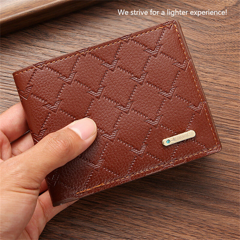 Vintage Men PU Leather Wallet Brand Luxury Short Slim Male Purses Money Clip Credit Card Holder Portomonee Carteria