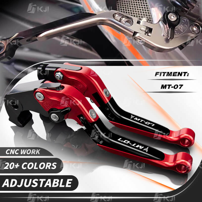 Para Yamaha MT-07 FZ07 MT07 2014-Este ano Manete Freio e Manete Embreagem Articulado Extensível Kit Manetes de Travão e Embraiagem