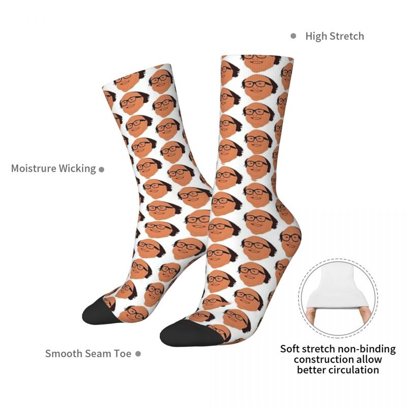 Носки Дэнни ДеВито, Супермягкие чулки в стиле Харадзюку, всесезонные длинные носки, аксессуары для мужчин и женщин, подарки