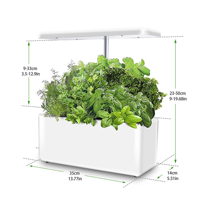 Sistema hidropónico inteligente para interior, maceta con luz LED, sistema aeróbico, granja, invernadero, Equipo de cultivo de jardín