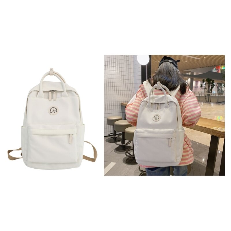 Niedlicher Nylon-Schulrucksack, Laptop-Reiserucksäcke, japanische Büchertasche, lässiger Rucksack für Mädchen, Jungen,