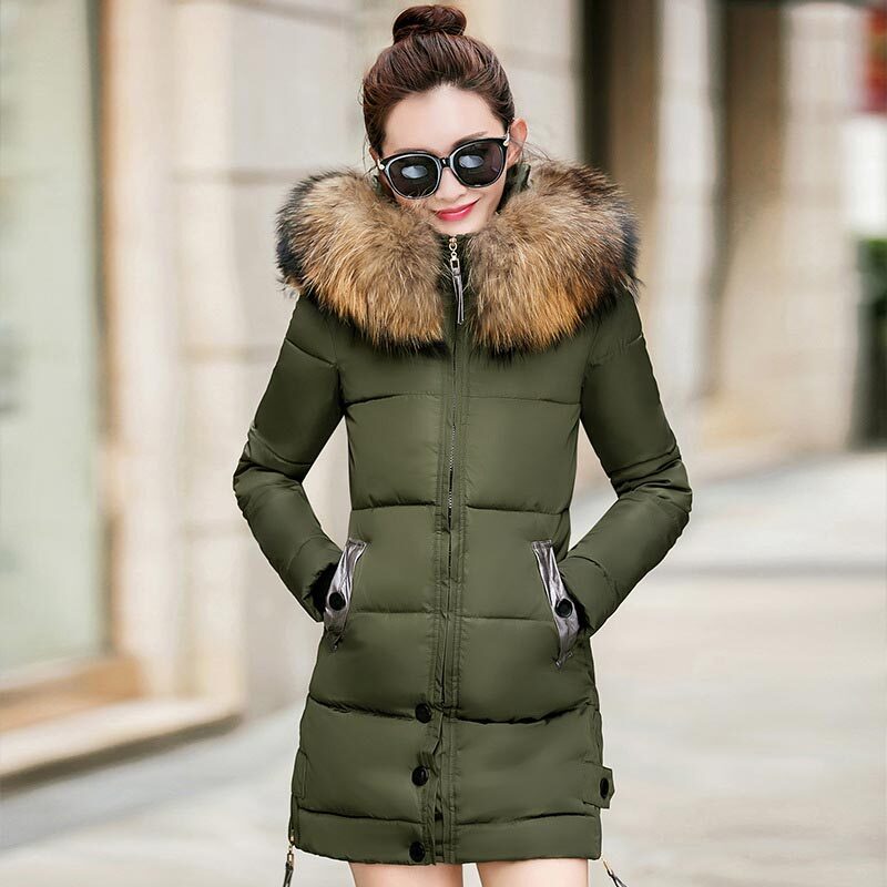 Jaqueta de capuz super quente feminina, casaco de parka grosso, manga comprida, roupa de inverno, moda, novo, 2022