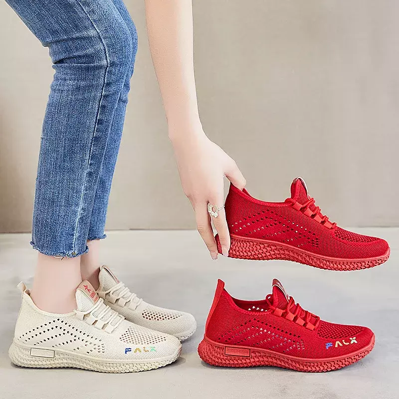 2024 scarpe Casual coreane da donna, scarpe da ginnastica alla moda, scarpe basse con fondo morbido per le donne