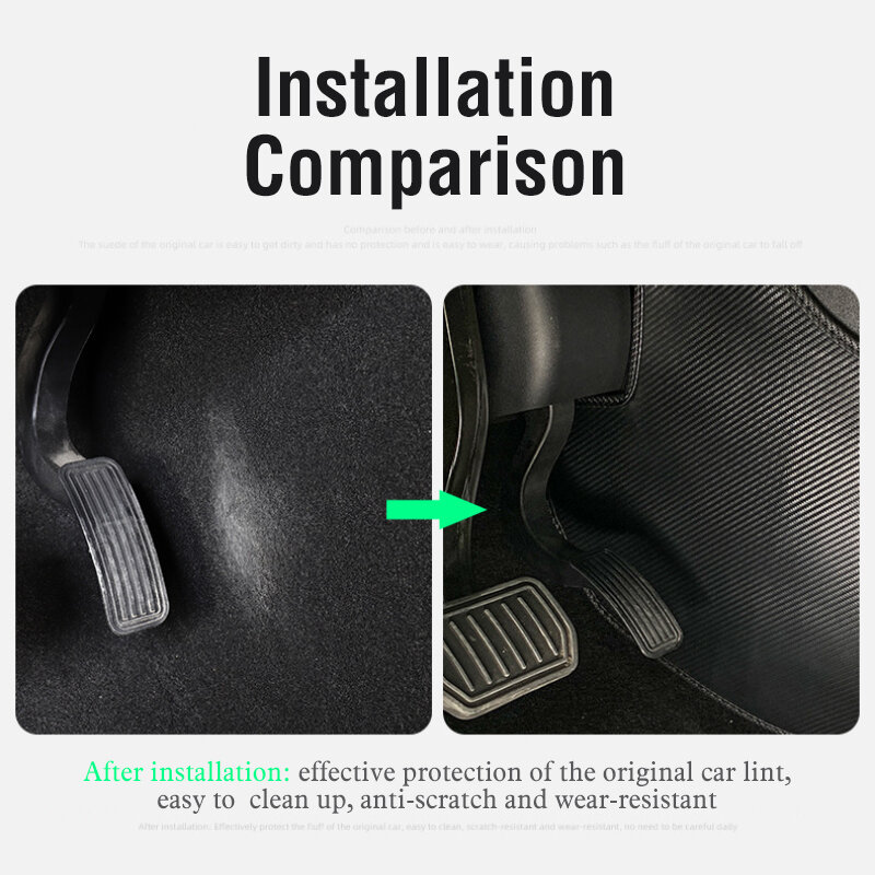 Anti Kick Pad for Tesla Model 3 Model Y Car Central Control Side Defense Kick Pad Protective Cover Leather Mat Accessories