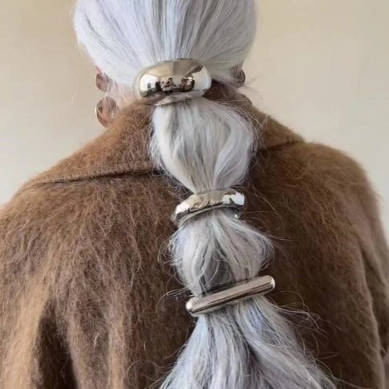 High quality Thick U-shaped Metal Hair Bands Ropes Headband Elastic Scrunchies Hairband Tools Fashion Women Hair Accessories