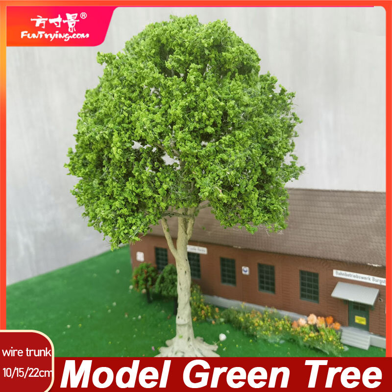 Hot-selling model material wire tree model mountain sand table decoration diy model green tree train railway railroad layout