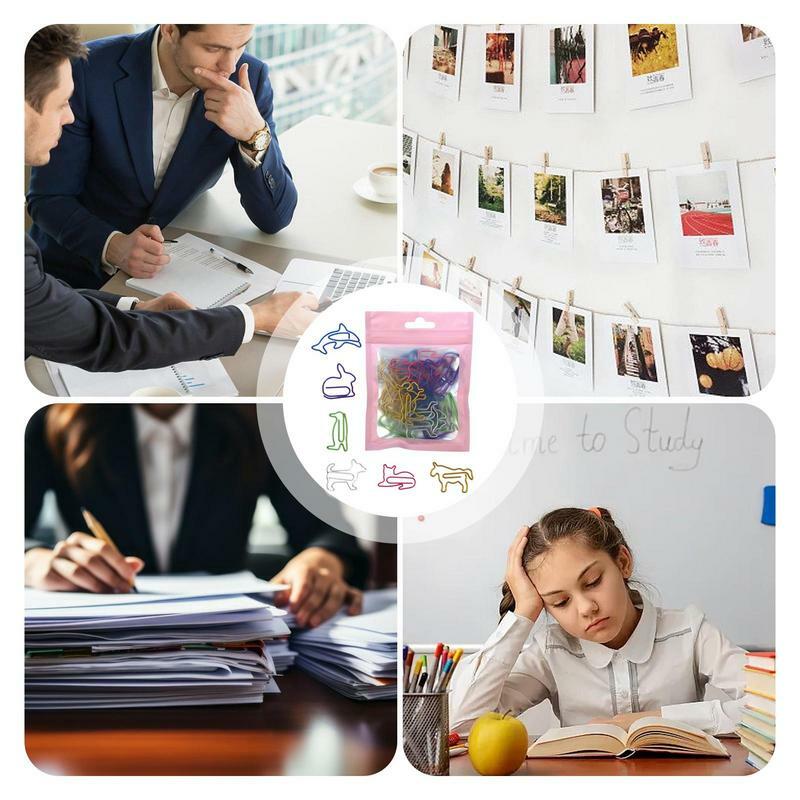 Забавные фотобумажные мини-зажимы для творчества, 30 шт., набор случайных цветных школьных подарков для коллег, женщин, мужчин, учителей